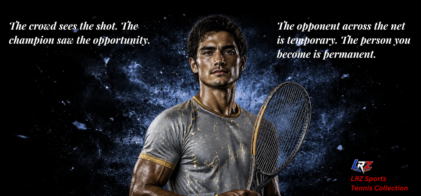 Game Face #2 - "The crowd sees the shot. The champion saw the opportunity." 15 Oz. Tennis Mug - FREE SHIPPING
