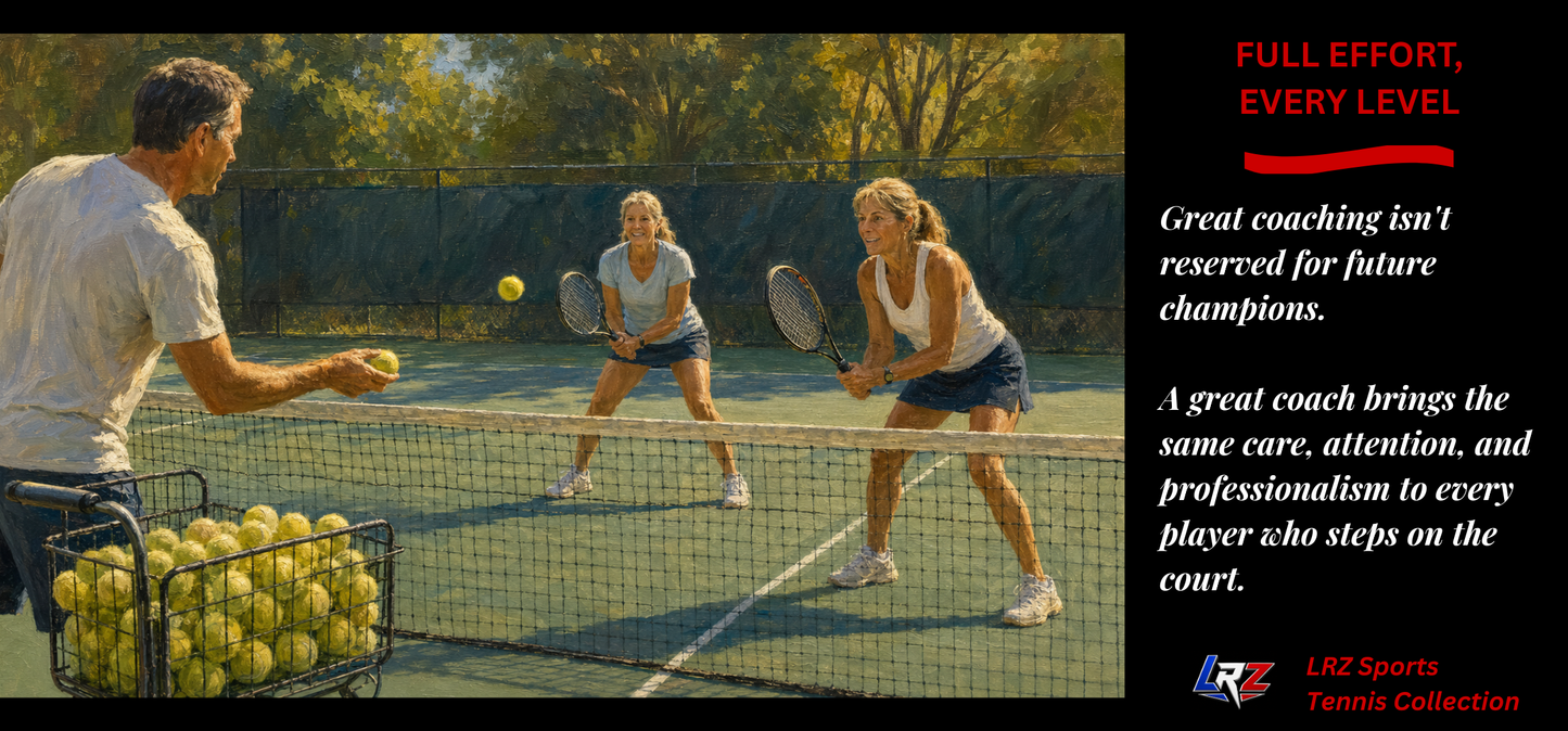 Full Effort, Every Level — "Professional Coaching For All Levels" | Tennis Coach 15oz Coffee Mug - FREE SHIPPING