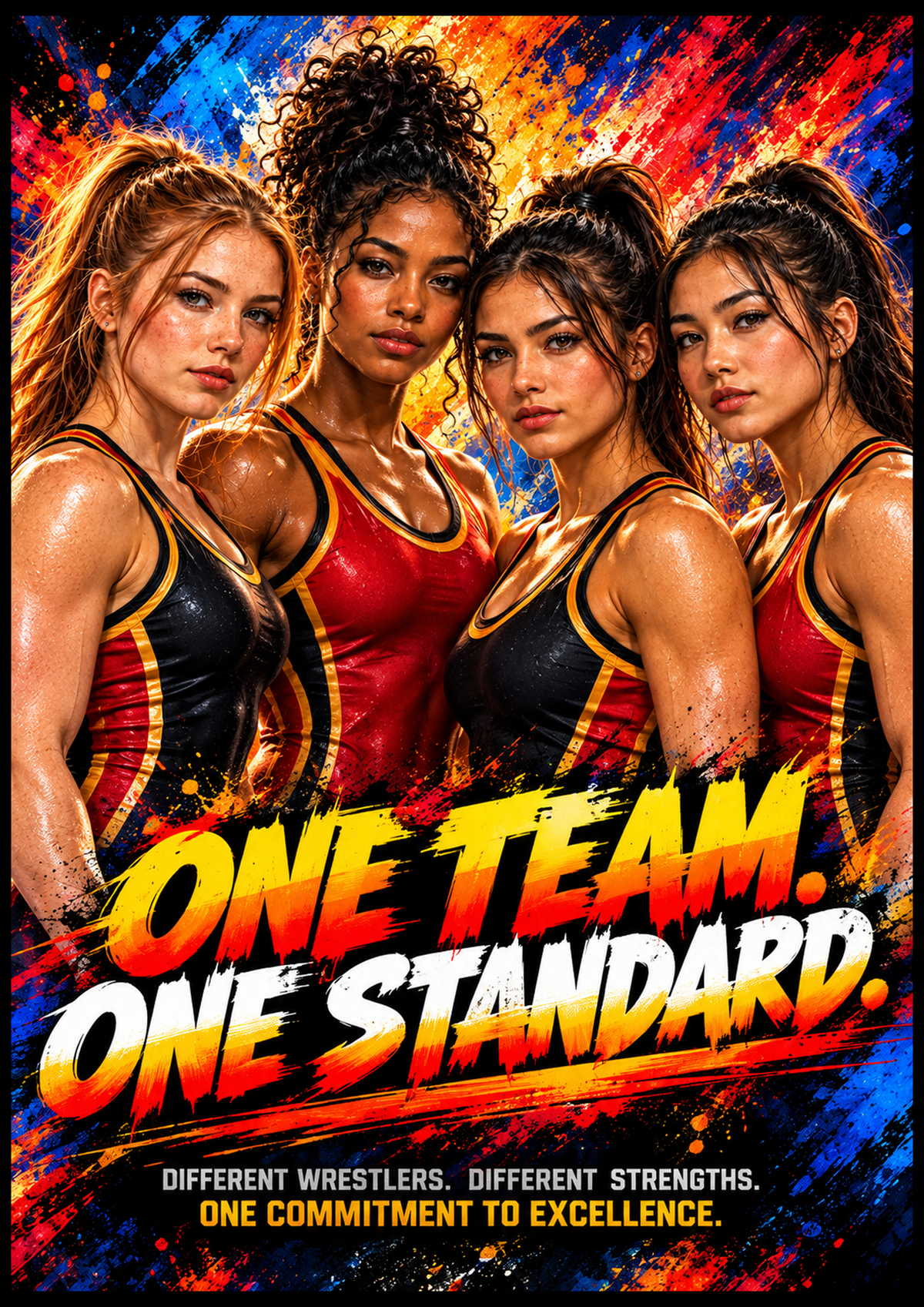 ONE TEAM ONE STANDARD - FEMALE — 33" × 47"