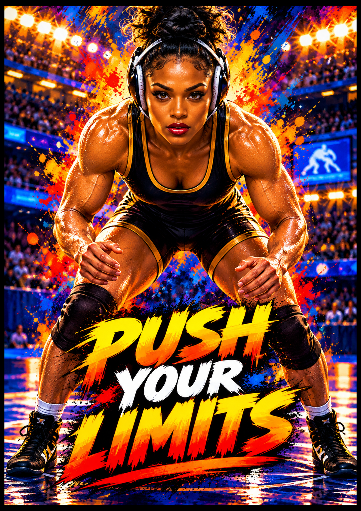 PUSH YOUR LIMITS - FEMALE — 33" × 47"
