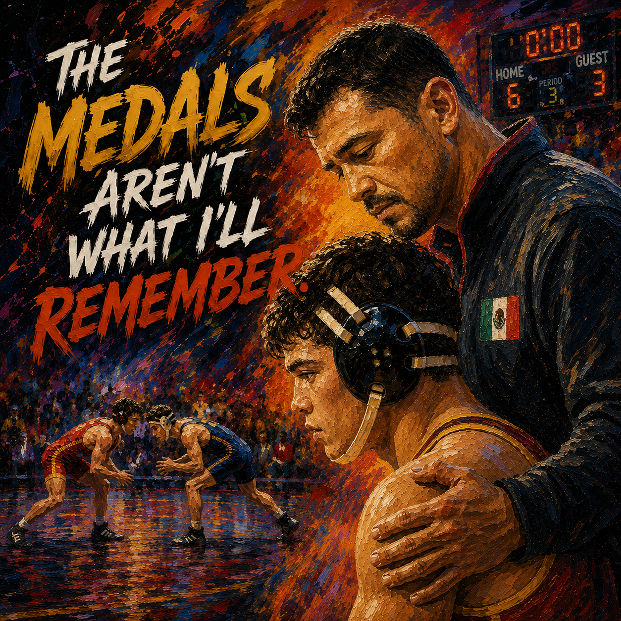 THE MEDALS - Legacy Edition - 15 oz. Wrestling Dad Coffee Mug