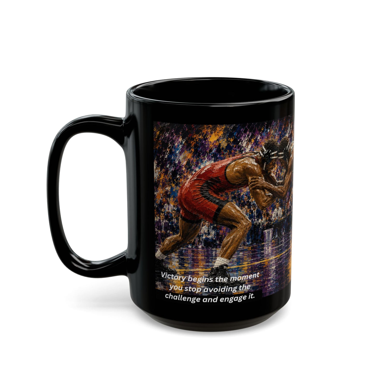 ENGAGE™ — Wrestling 15 Oz. Coffee Mug - FREE SHIPPING