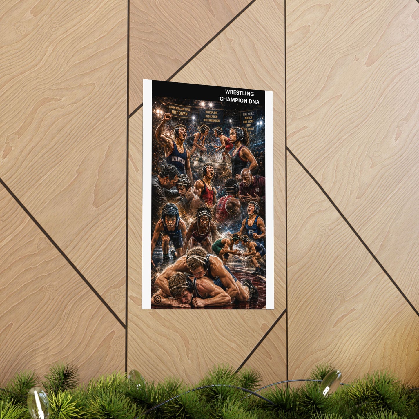 WRESTLING CHAMPION DNA 11" by 17" Matte Poster - FREE SHIPPING