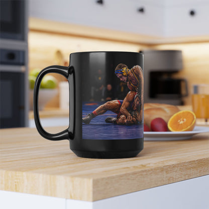 Single Leg Takedown - Wrestling Coffee Mug - 15oz - FREE SHIPPING