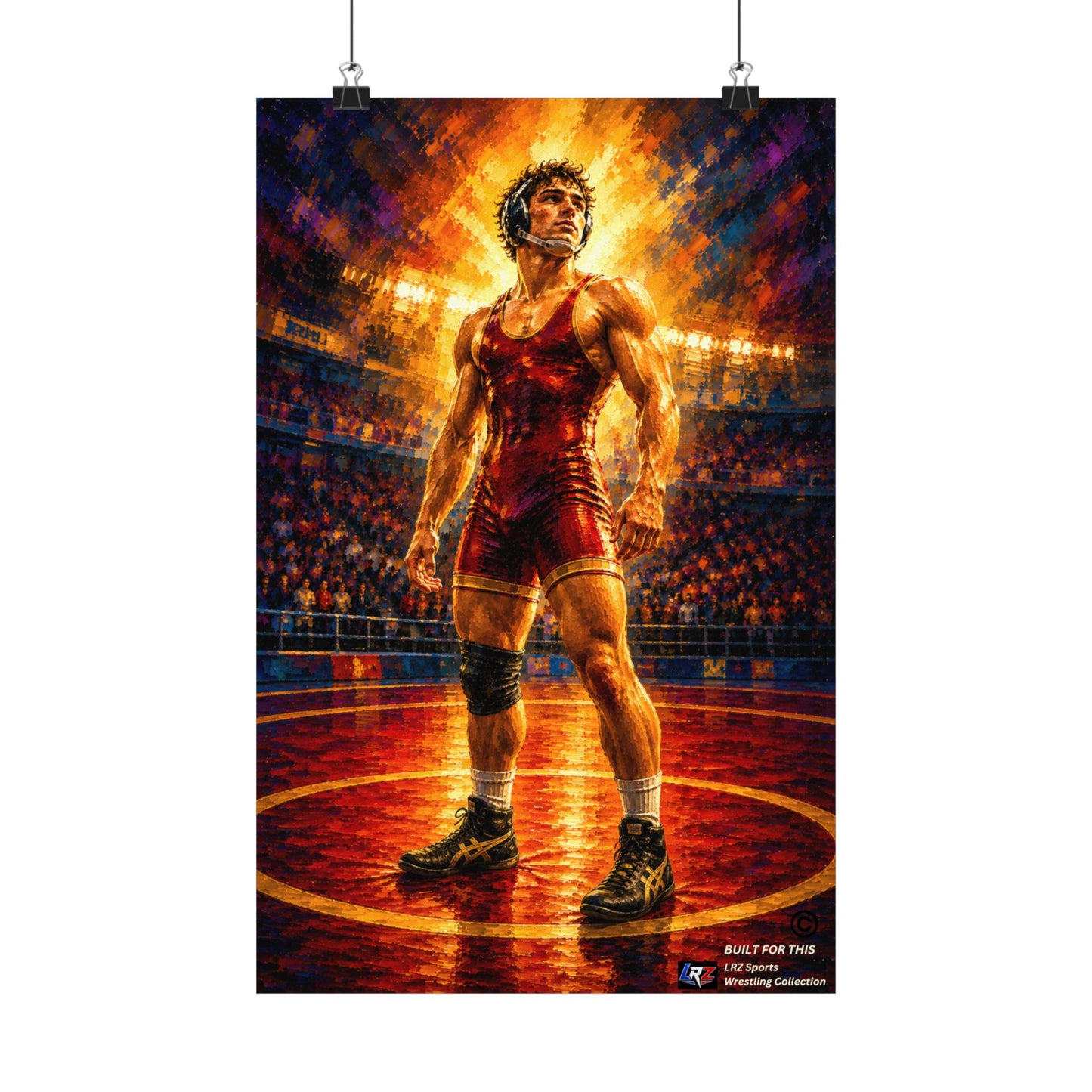 BUILT FOR THIS - 11" × 17" Wrestling Wall Art Poster - FREE SHIPPING