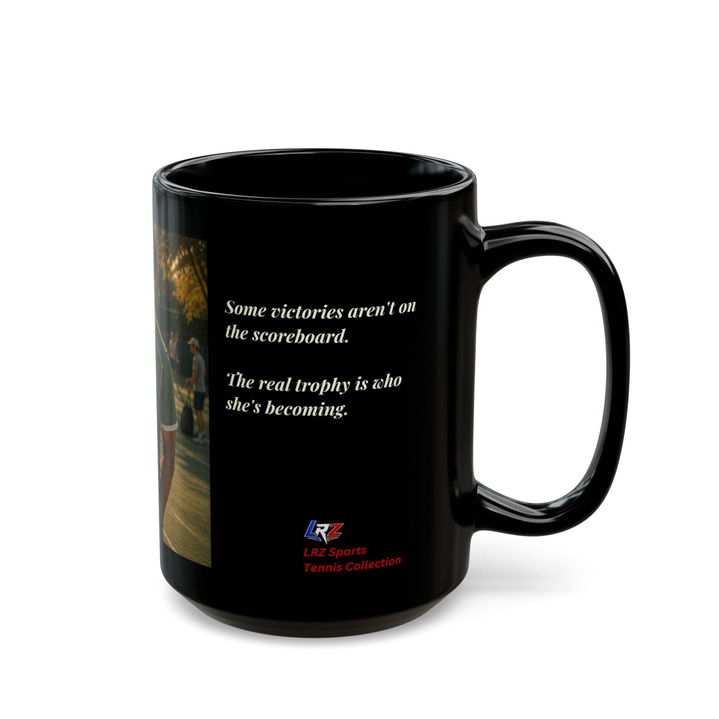 The Victory That Matters Most - Tennis Family Heritage 15 oz Coffee Mug - FREE SHIPPING