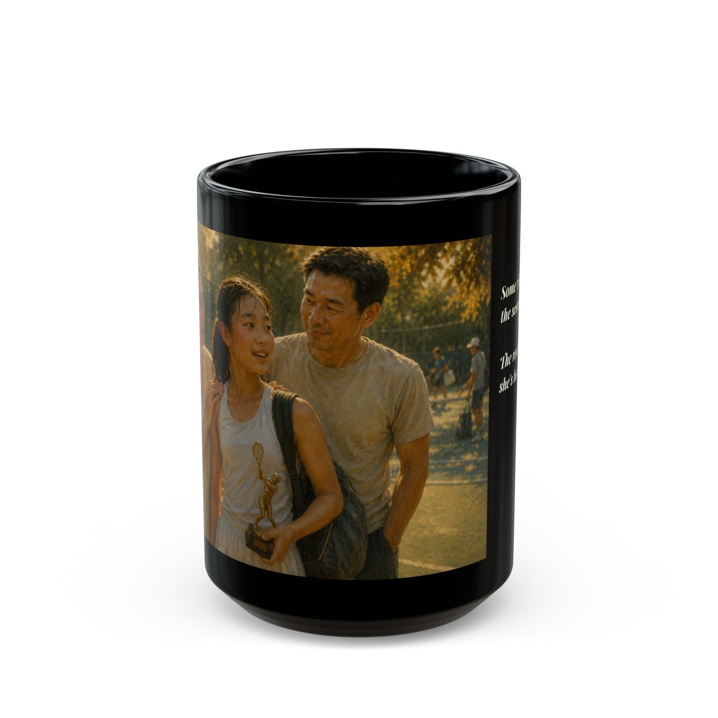 The Victory That Matters Most - Tennis Family Tradition 15 oz Coffee Mug - FREE SHIPPING