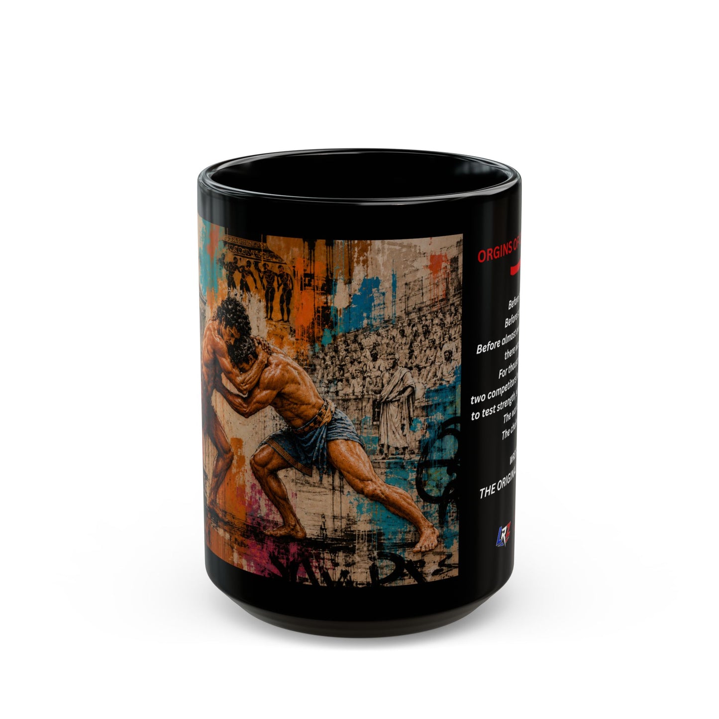ORIGINS OF COMPETITION™ — Wrestling 15 oz. Coffee Mug- FREE SHIPPING