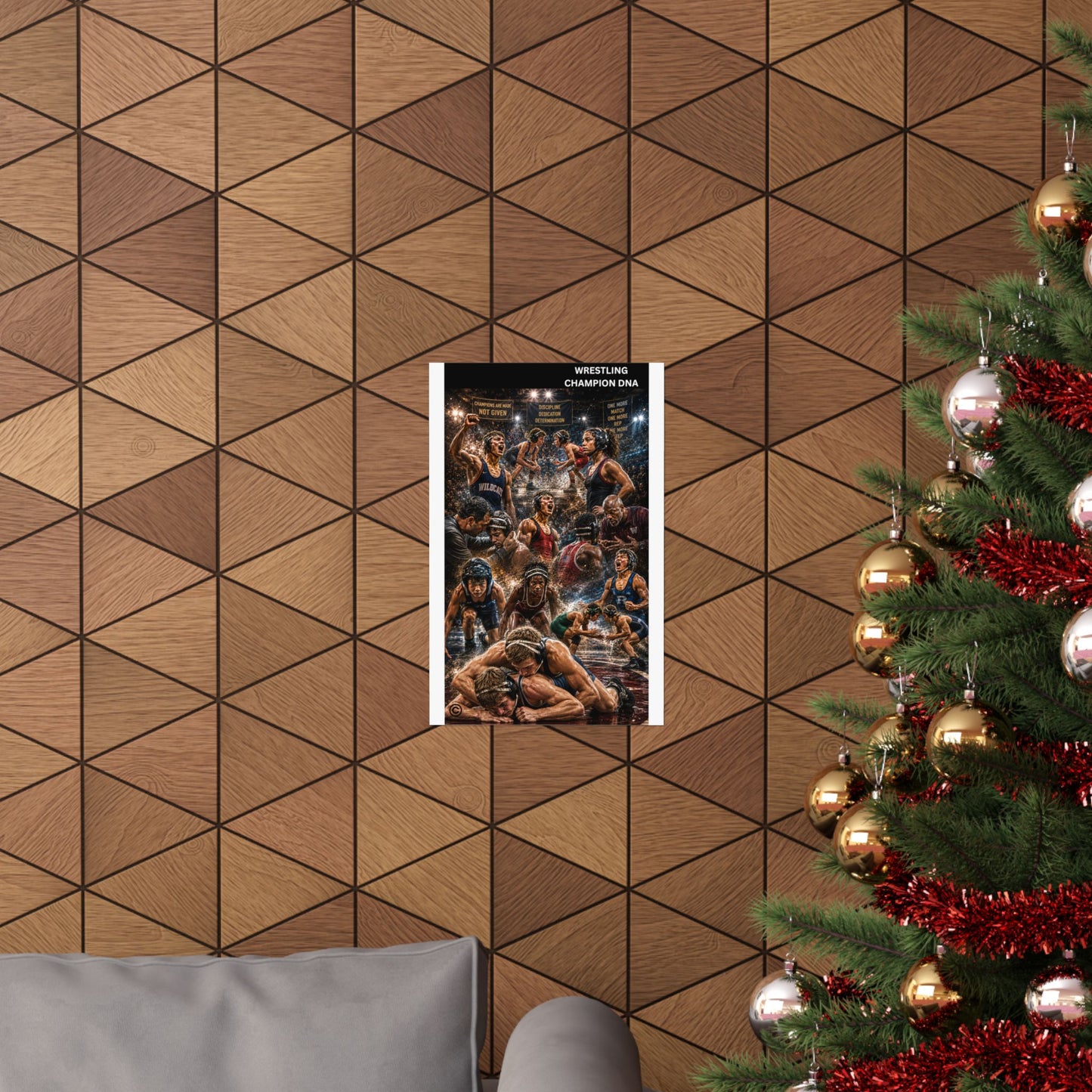 WRESTLING CHAMPION DNA 11" by 17" Matte Poster - FREE SHIPPING