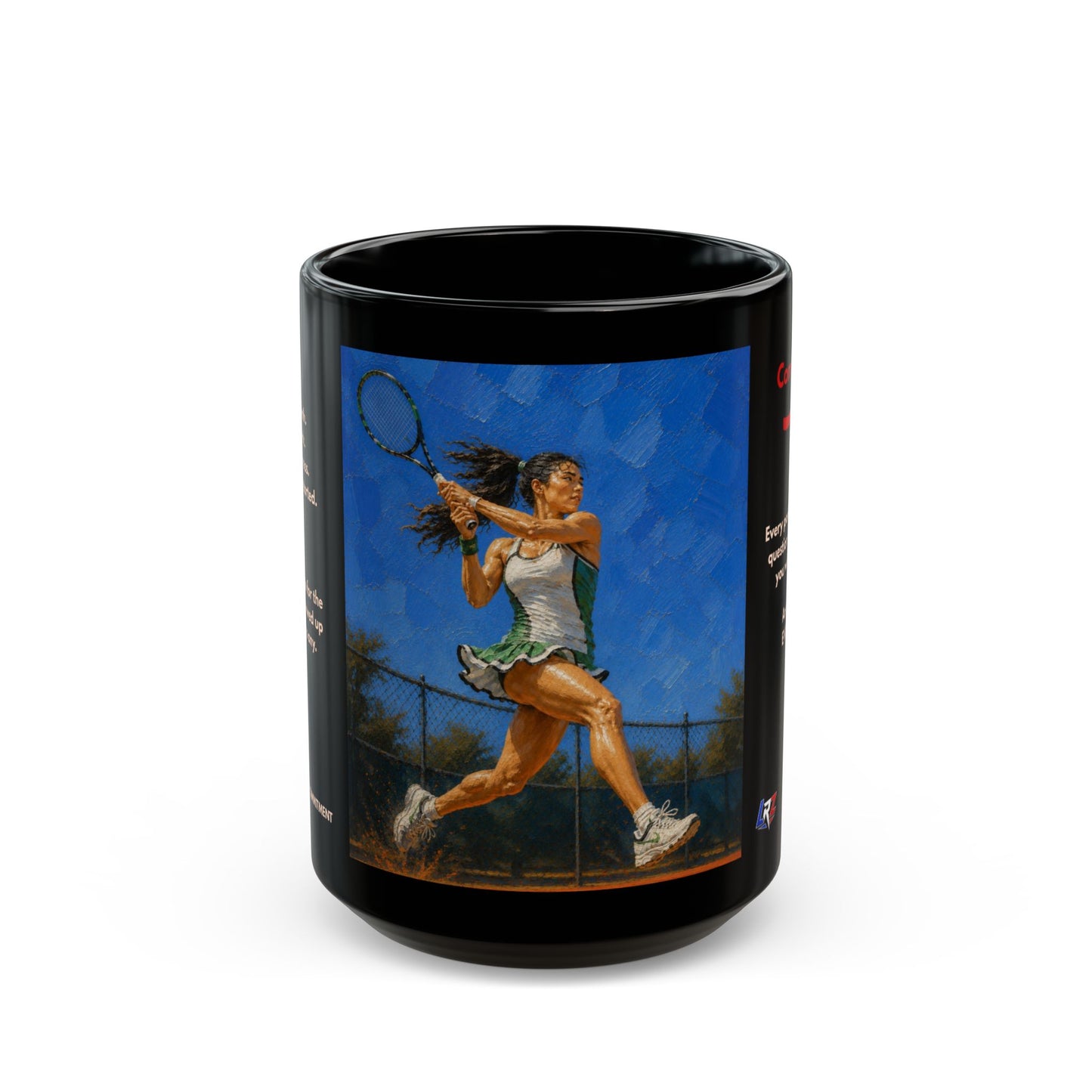 COMMITMENT - Full Extension I | Women's Tennis - Tradition - 15oz Daily Mindset Coffee Mug | LRZ Sports