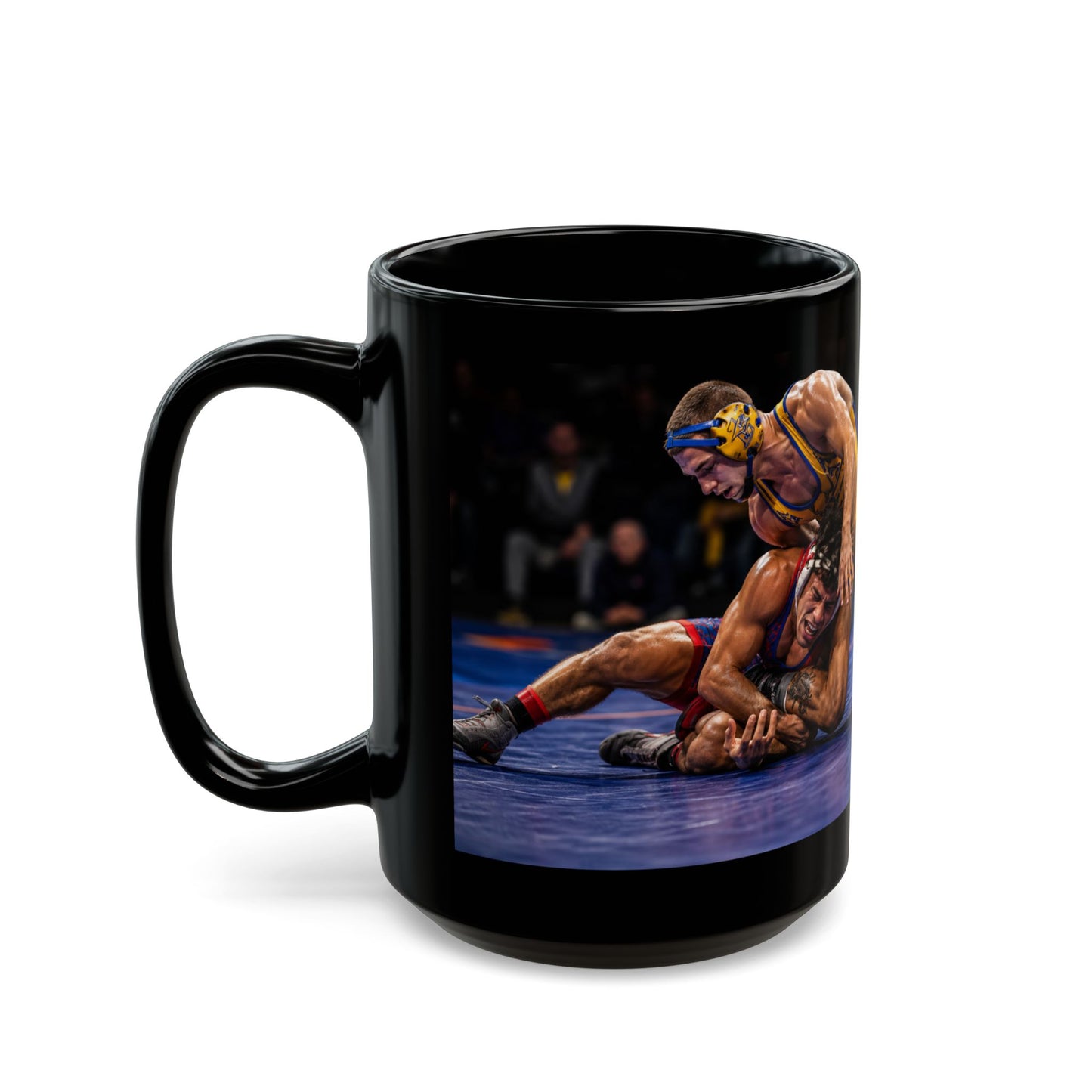 Single Leg Takedown - Wrestling Coffee Mug - 15oz - FREE SHIPPING