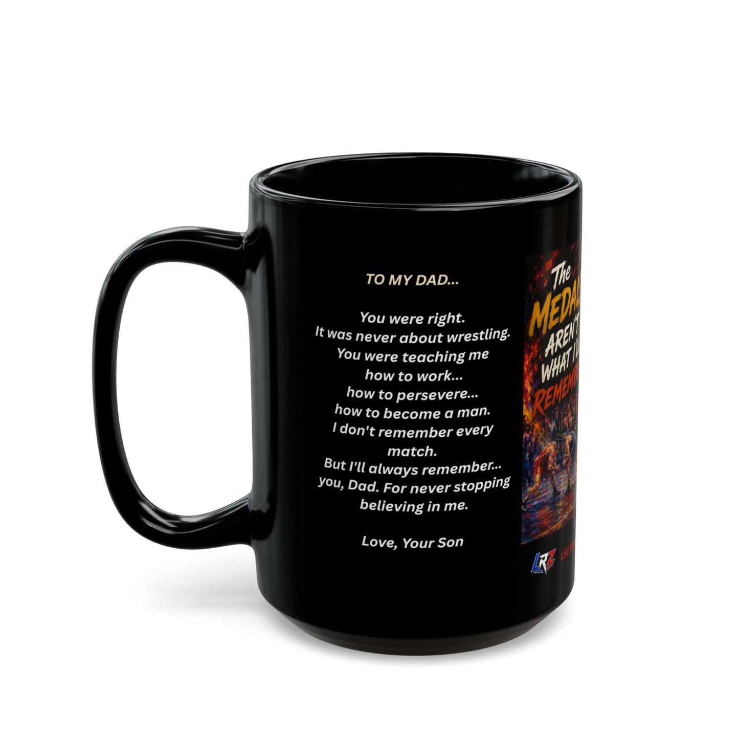Tradition Edition - "The Medals™ - 15 oz. Wrestling Dad Coffee Mug