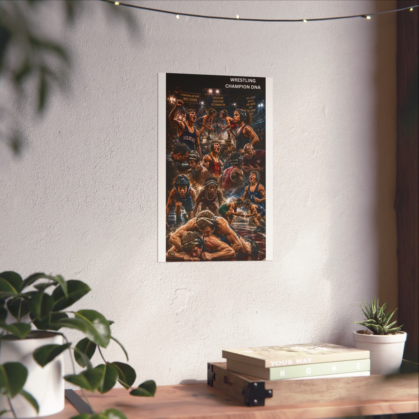 WRESTLING CHAMPION DNA 11" by 17" Matte Poster - FREE SHIPPING