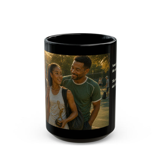 The Victory That Matters Most - Tennis Family Heritage 15 oz Coffee Mug - FREE SHIPPING