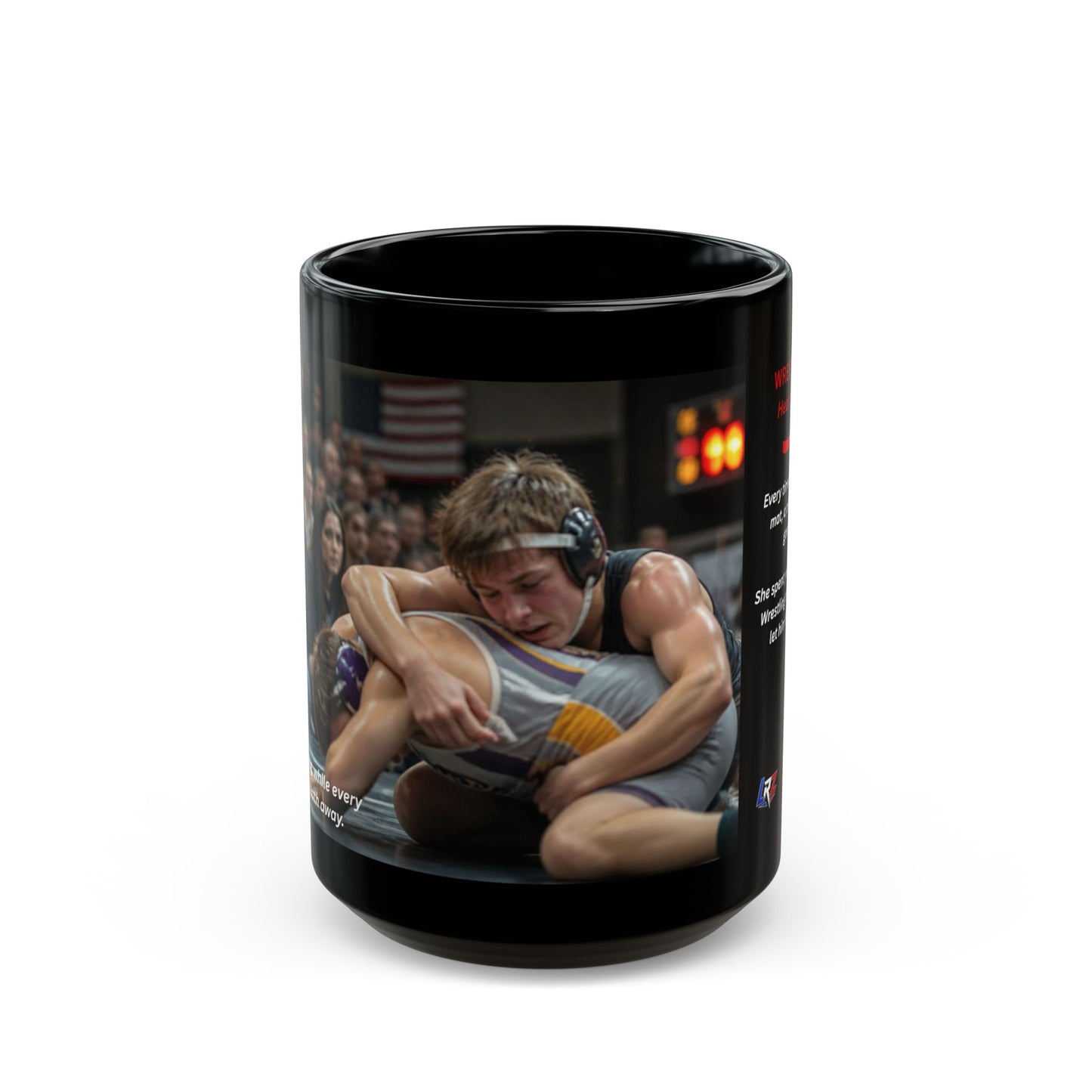 Heart On The Mat™  — Wrestling Mom 15oz Coffee Mug - FREE SHIPPING