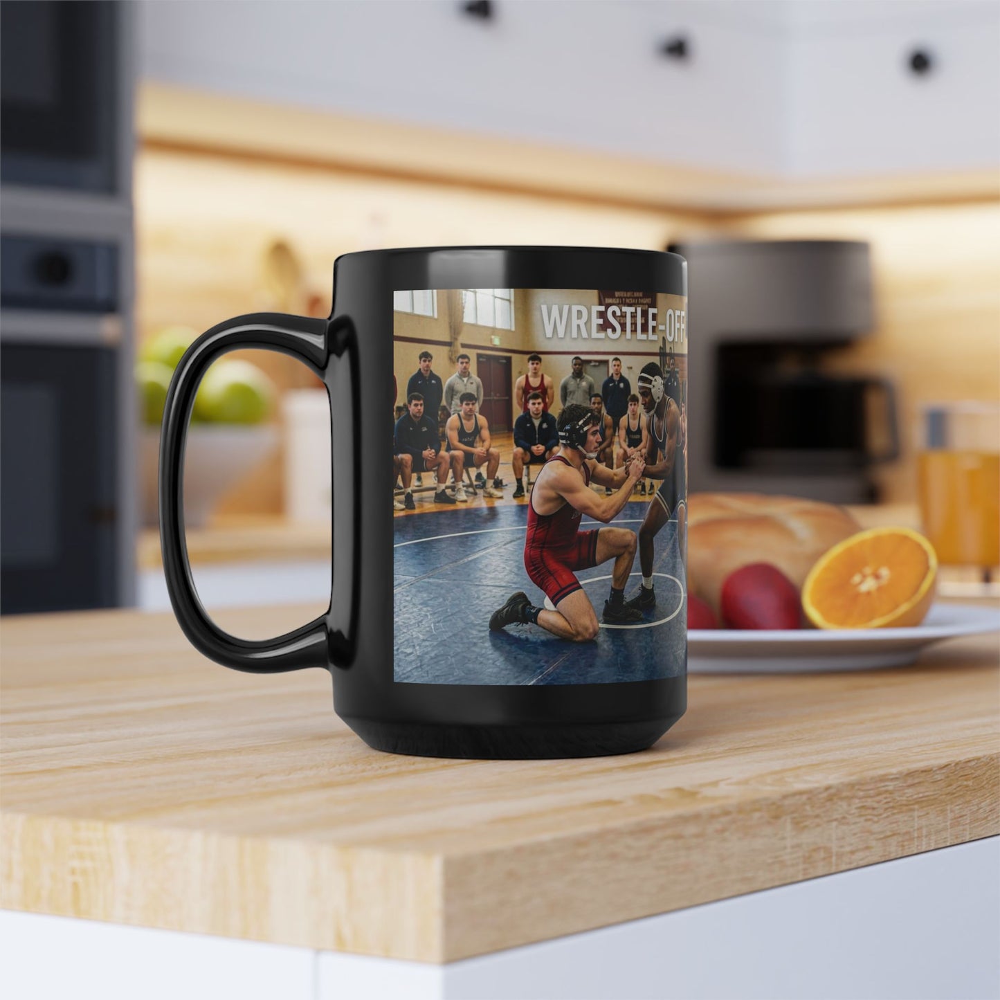 The Wrestle Off - Wrestling Coffee Mug -15oz - FREE SHIPPING