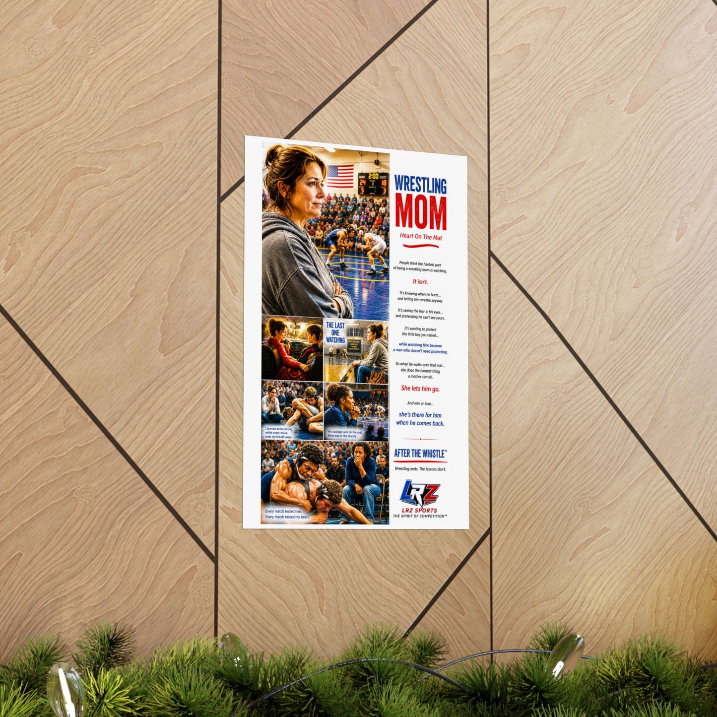 WRESTLING MOM 11" by 17" Matte Poster - FREE SHIPPING