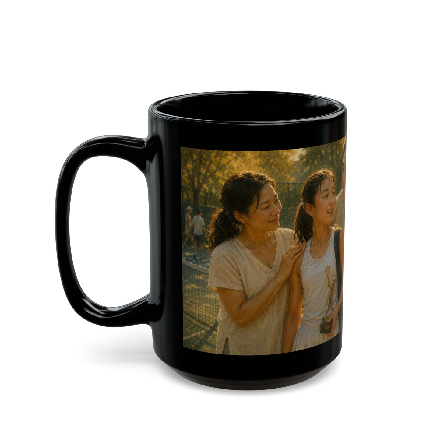 The Victory That Matters Most - Tennis Family Tradition 15 oz Coffee Mug - FREE SHIPPING