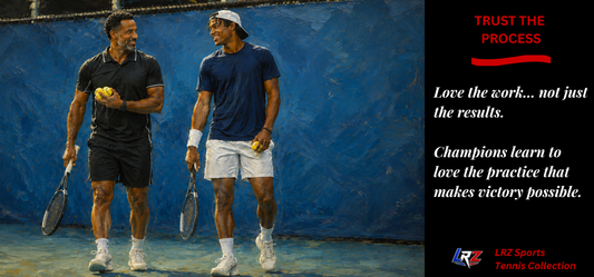 Trust the Process — "Love the Work, Not Just the Results" | Tennis Coach 15oz Coffee Mug - FREE SHIPPING
