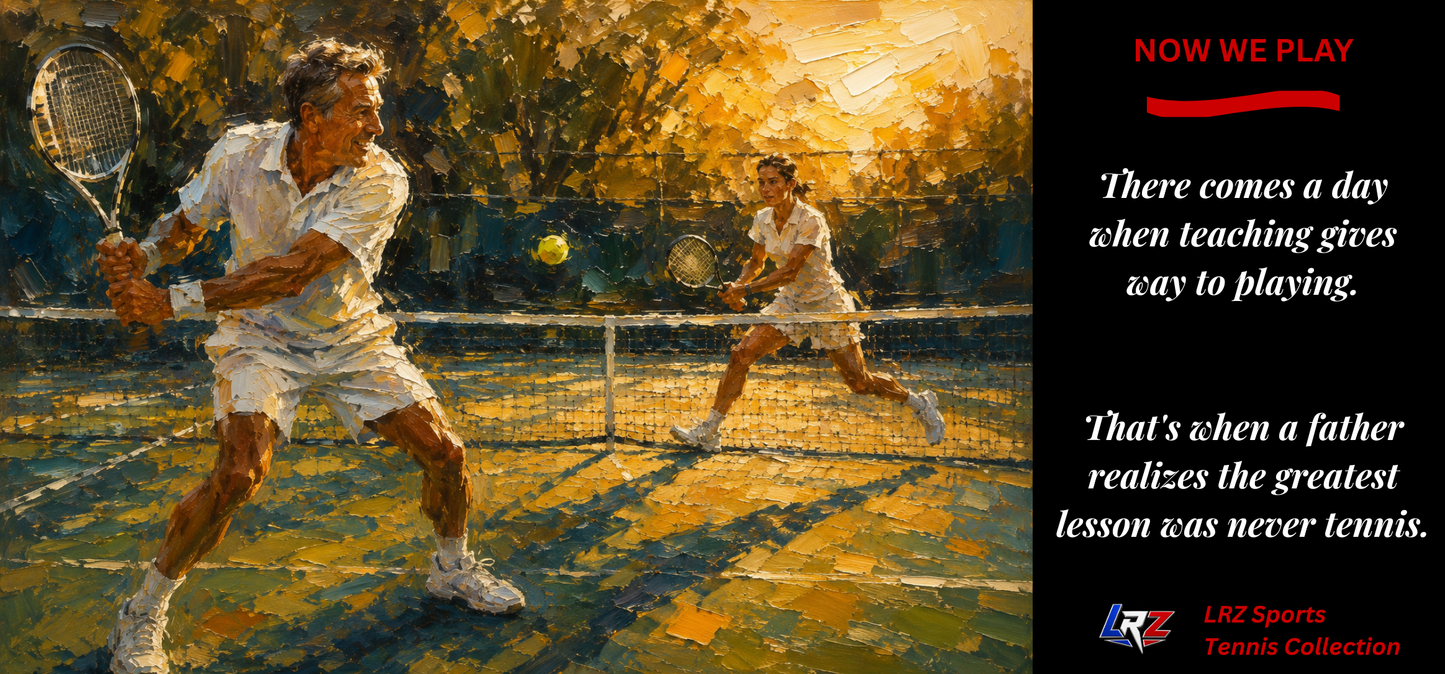 Now We Play — "Father & Adult Child Tennis Mug" | Tennis Dad 15oz Coffee Mug - FREE SHIPPING