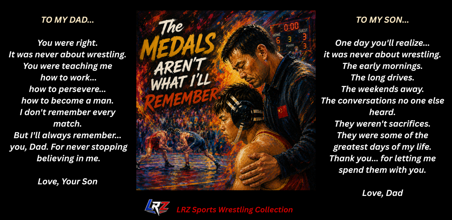 Tradition Edition - "The Medals™ - 15 oz. Wrestling Dad Coffee Mug