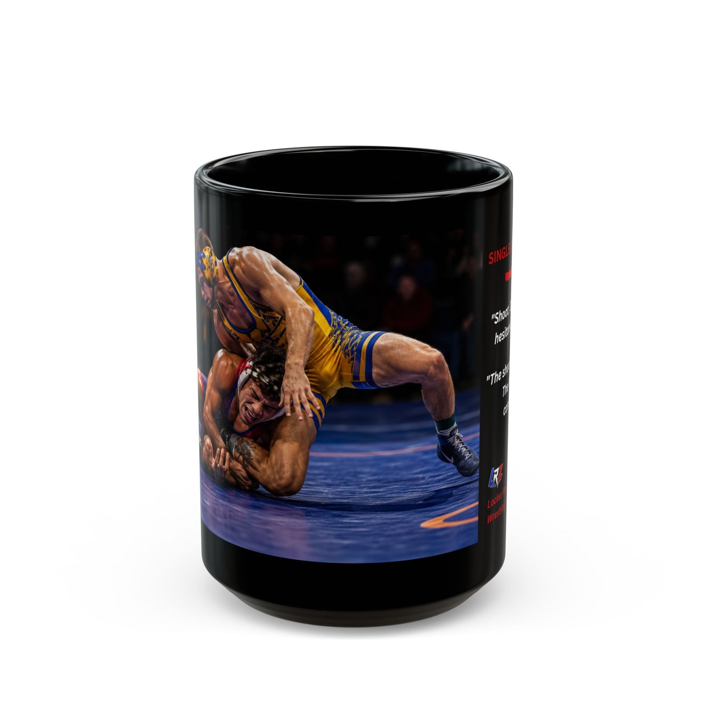 Single Leg Takedown - Wrestling Coffee Mug - 15oz - FREE SHIPPING