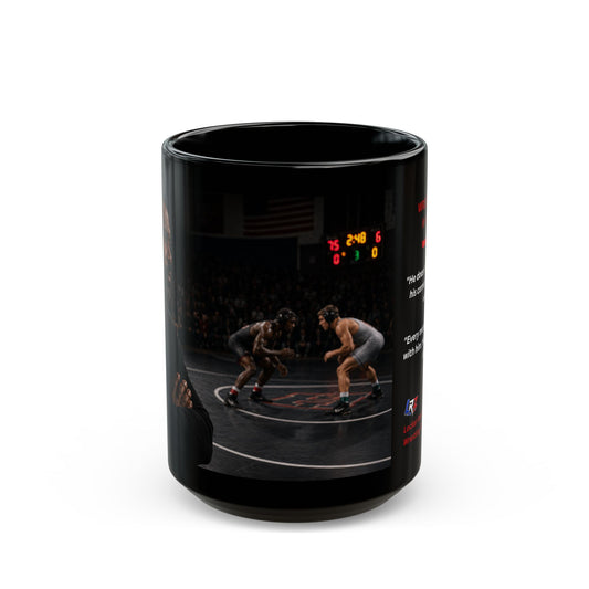 Wrestler's Dad #2 "Always In His Corner" | 15oz Black Ceramic - FREE SHIPPINGAlways