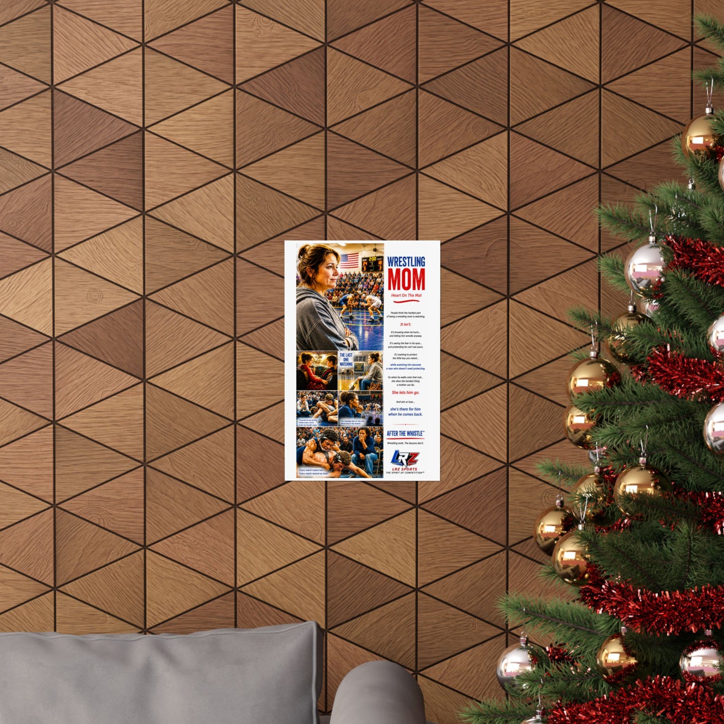 WRESTLING MOM 11" by 17" Matte Poster - FREE SHIPPING