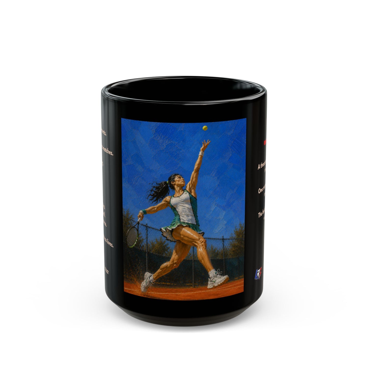 TRUST - Full Extension 3 | Women's Tennis - Tradition - 15oz Daily Mindset Coffee Mug | LRZ Sports