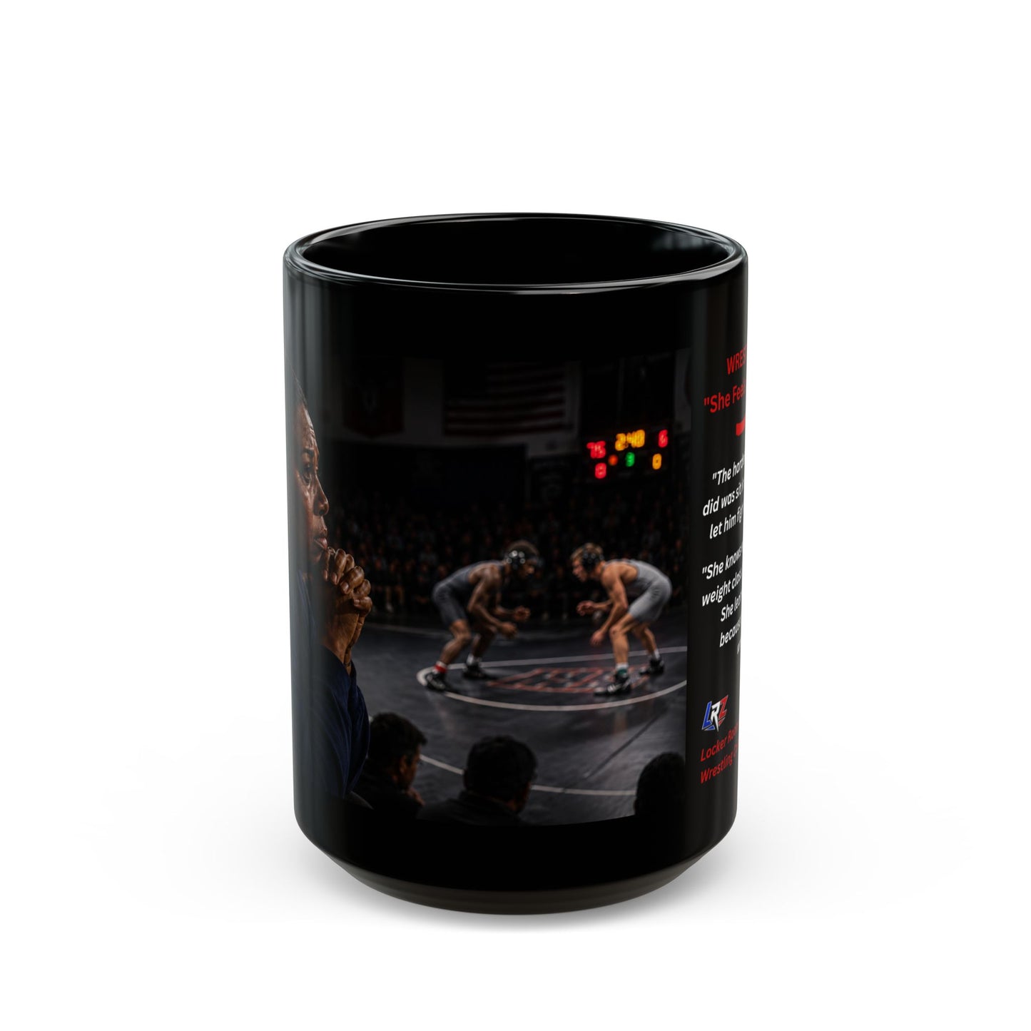 Wrestling Mom #1 - "She Feels Every Second" - 15oz Coffee Mug - FREE SHIPPING