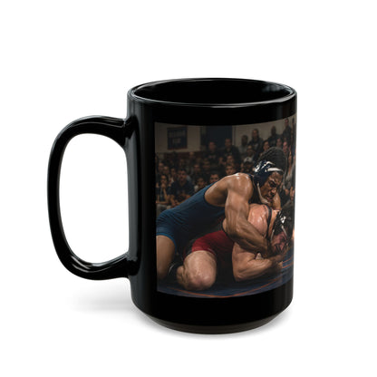 Wrestling Mom  - 4 - "Heart On The Mat" - 15oz Coffee Mug - FREE SHIPPING