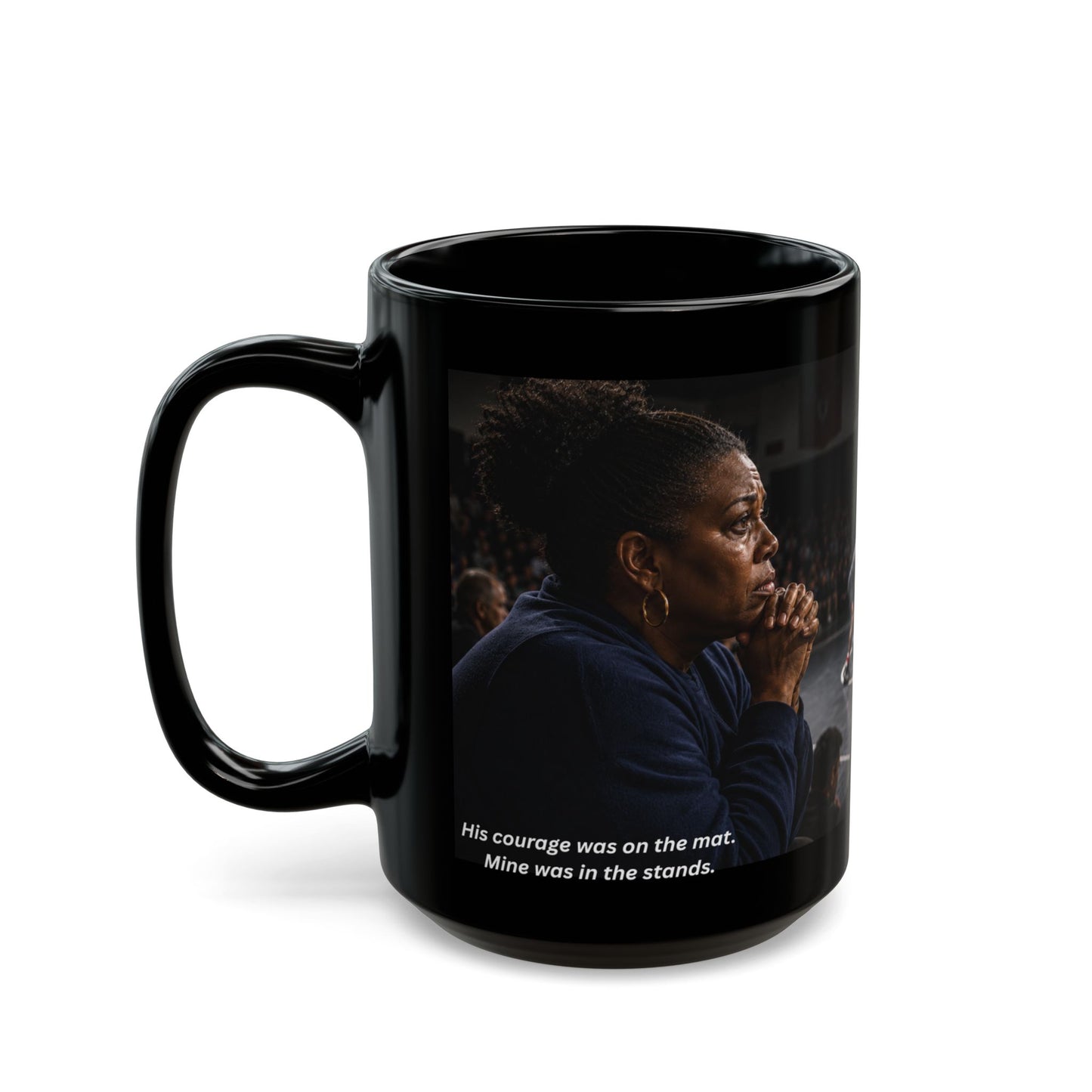 She Feels Every Second™ — Wrestling Mom 15oz Wrestling Coffee Mug - FREE SHIPPING