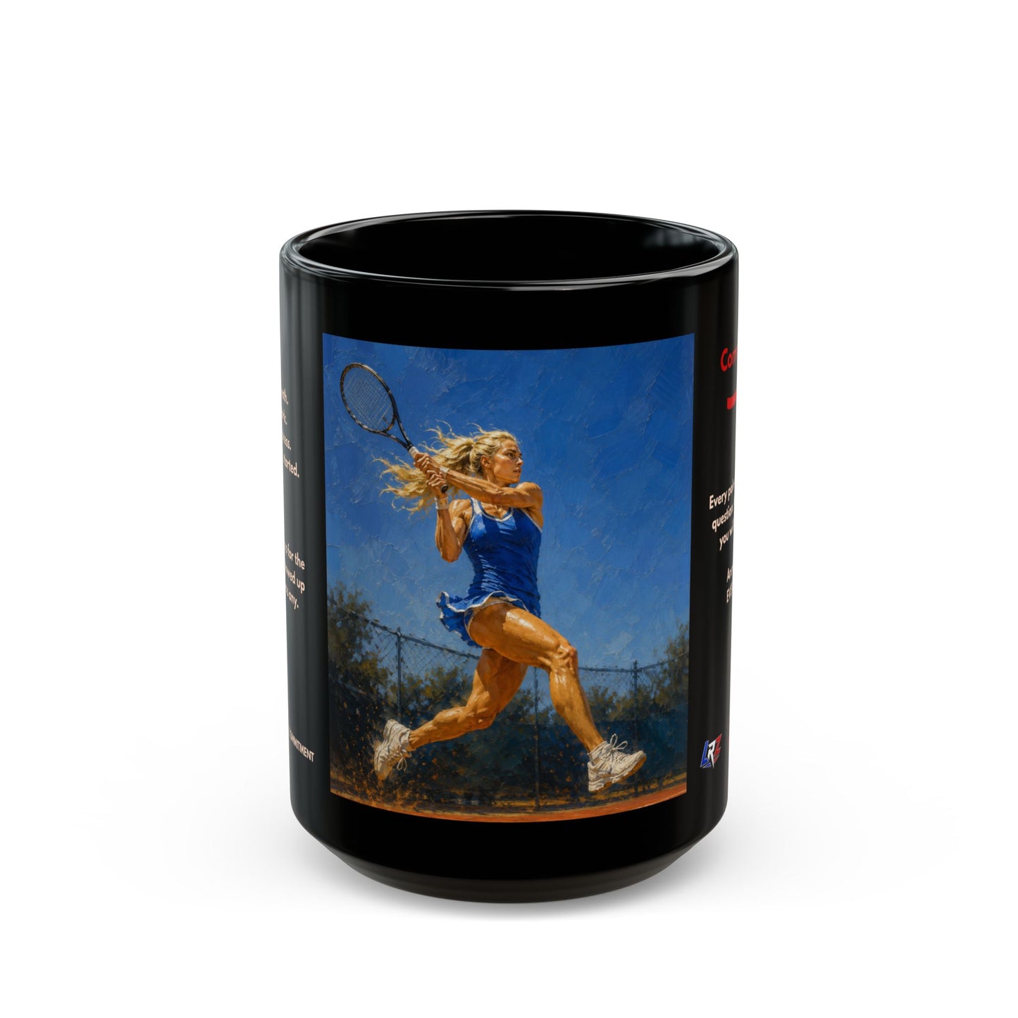 COMMITMENT - Full Extension I | Women's Tennis - Foundation - 15oz Daily Mindset Coffee Mug | LRZ Sports