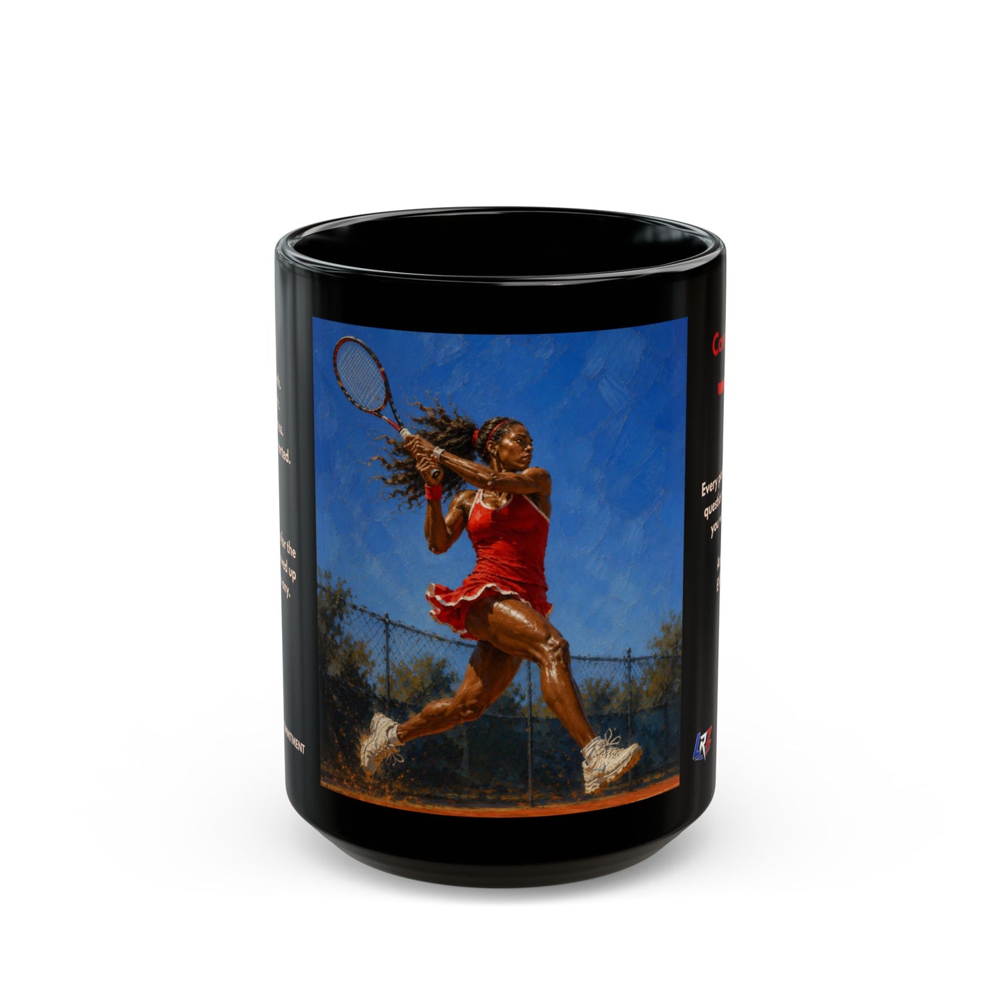 COMMITMENT - Full Extension I | Women's Tennis - Heritage - 15oz Daily Mindset Coffee Mug | LRZ Sports