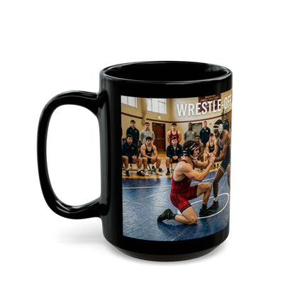 The Wrestle Off - Wrestling Coffee Mug -15oz - FREE SHIPPING
