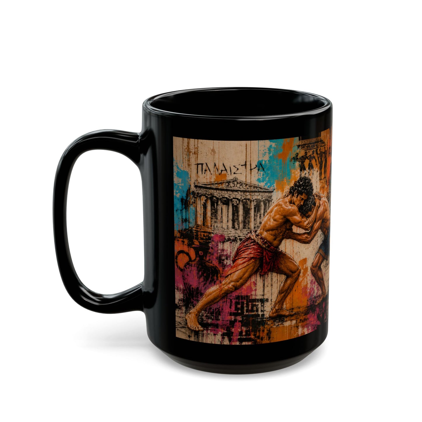ORIGINS OF COMPETITION™ — Wrestling 15 oz. Coffee Mug- FREE SHIPPING