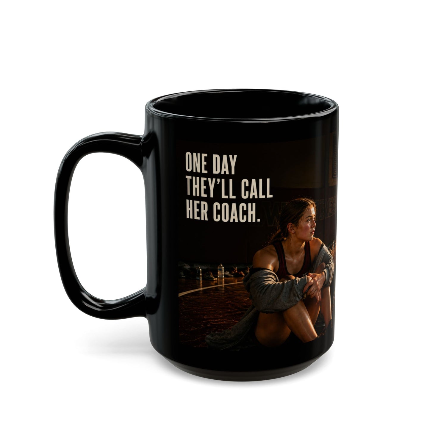 ONE DAY THEY'LL CALL HER COACH | Amateur Girl Wrestling 15oz Coffee Mug - FREE SHIPPING