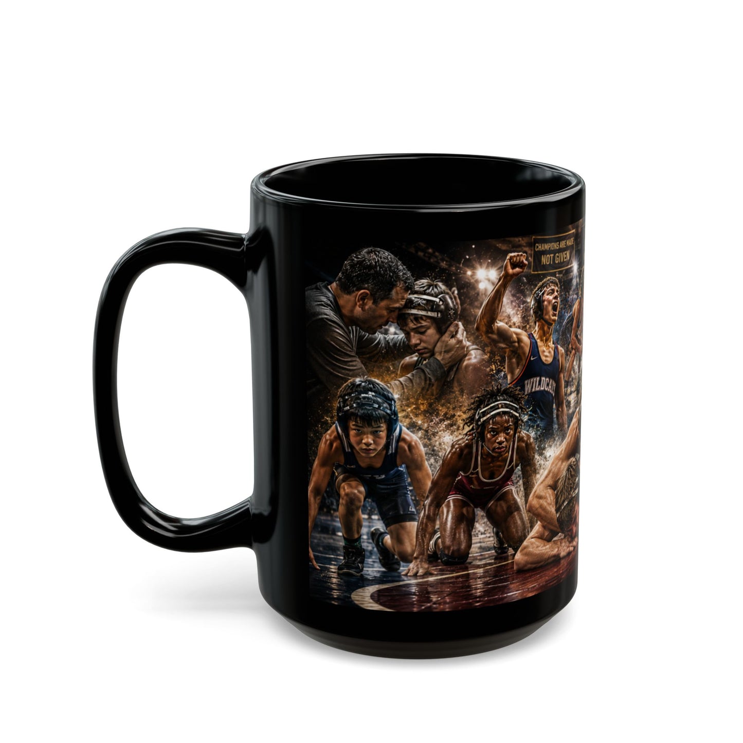 WRESTLING - - The Spirit of Competition™ 15 oz. Coffee Mug - FREE SHIPPING