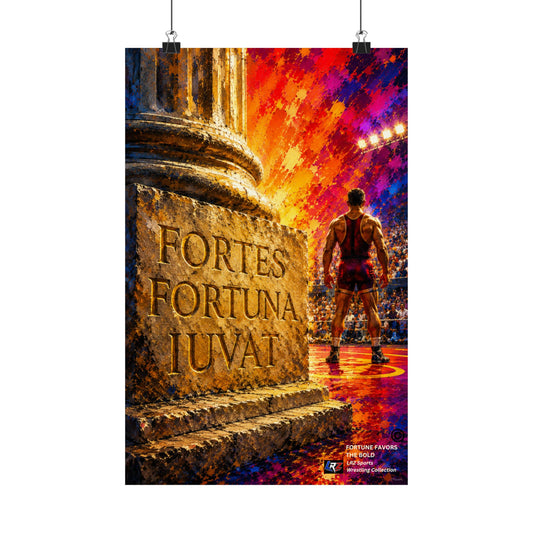 FORTUNE FAVORS THE BOLD - 11" by 17" Matte Poster - FREE SHIPPING