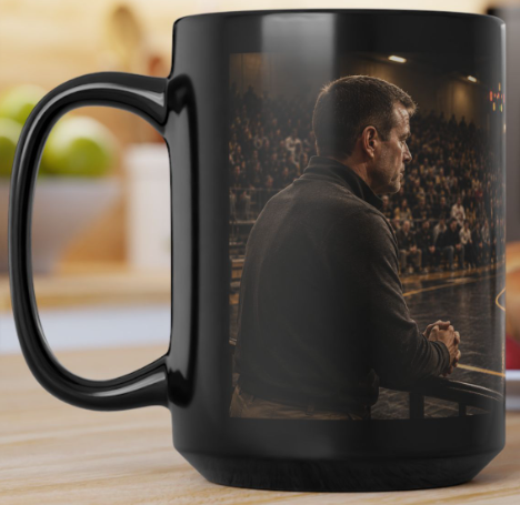 Wrestler's Dad — "Every Mile Led Here" | 15oz Black Ceramic - FREE SHIPPNG