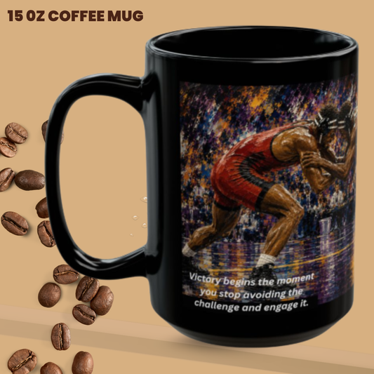 ENGAGE — Wrestling 15 Oz. Coffee Mug - FREE SHIPPING