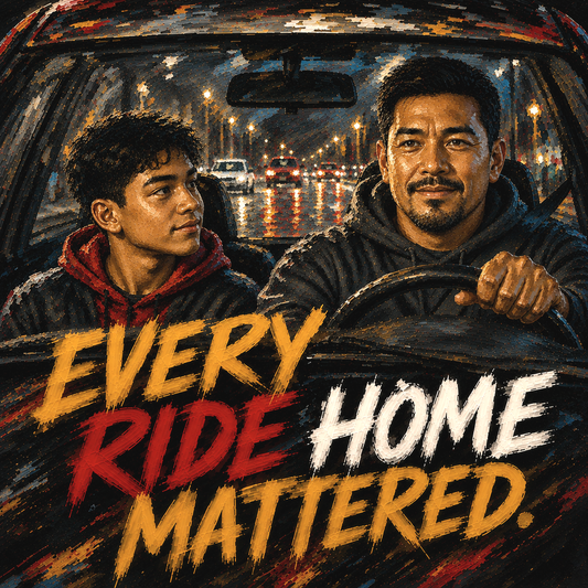 Legacy Edition - EVERY RIDE HOME MATTERED 15 oz. Black Ceramic Wrestling Dad Coffee Mug - FREE SHIPPING
