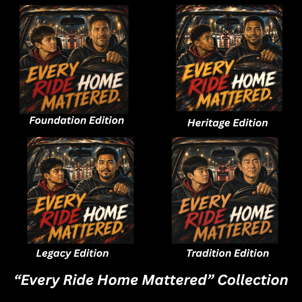 Foundation Edition EVERY RIDE HOME MATTERED™ 15 oz. Black Ceramic Wrestling Dad Coffee Mug - FREE SHIPPING