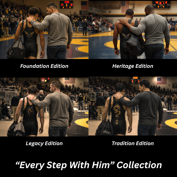 Foundation Edition "Every Step With Him" | Wrestler's Dad 15oz Coffee Mug - FREE SHIPPING