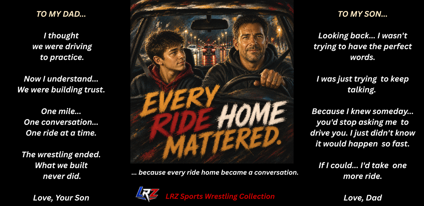 Foundation Edition EVERY RIDE HOME MATTERED™ 15 oz. Black Ceramic Wrestling Dad Coffee Mug - FREE SHIPPING