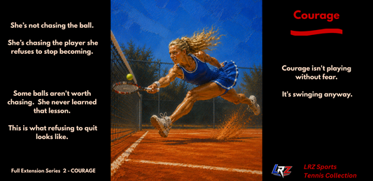 COURAGE - Full Extension 2 | Women's Tennis - Foundation - 15oz Daily Mindset Coffee Mug | LRZ Sports