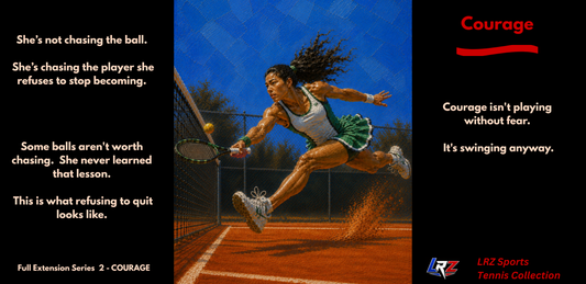COURAGE - Full Extension 2 | Women's Tennis - Tradition - 15oz Daily Mindset Coffee Mug | LRZ Sports