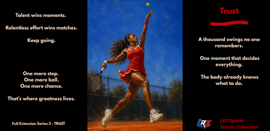 TRUST - Full Extension 3 | Women's Tennis - Heritage - 15oz Daily Mindset Coffee Mug | LRZ Sports