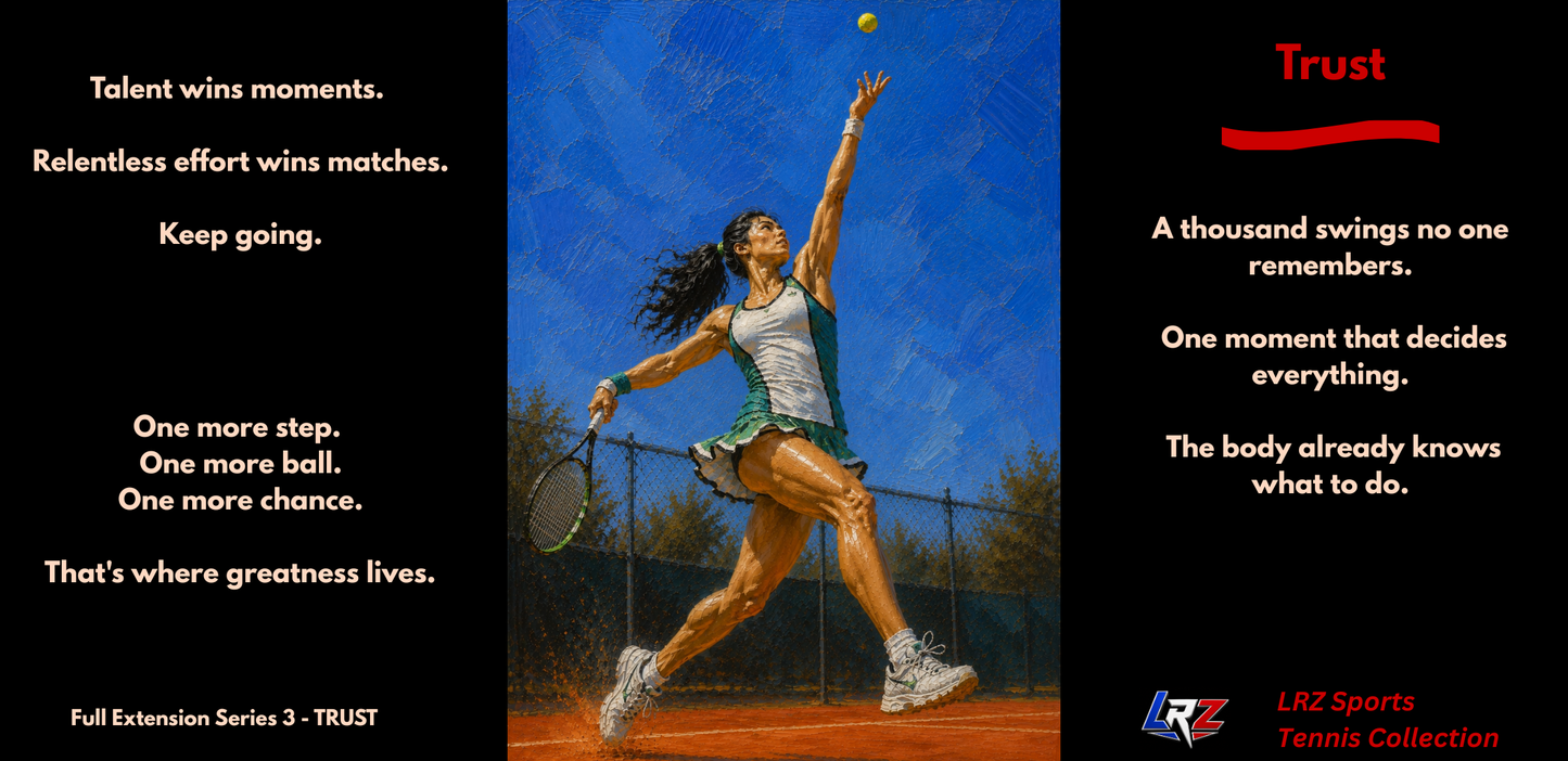 TRUST - Full Extension 3 | Women's Tennis - Tradition - 15oz Daily Mindset Coffee Mug | LRZ Sports