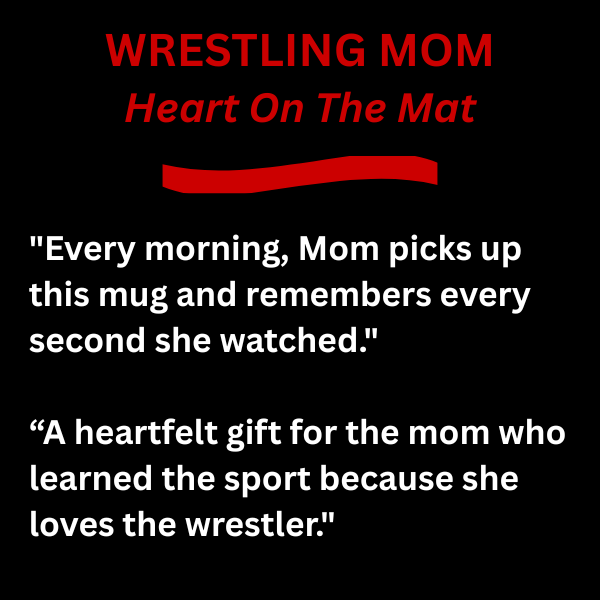 Heart On The Mat™  — Wrestling Mom 15oz Coffee Mug - FREE SHIPPING
